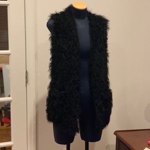 100% fur (lamb) long vest